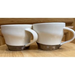 Starbucks Pair of Metallic Contrast Mugs